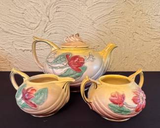 Hull Pottery Magnolia Tea Set