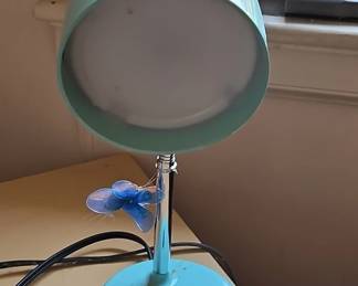 Turquoise Butterfly Desk Lamp