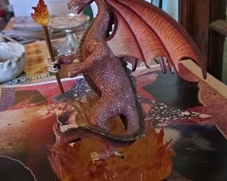 Dragon with Torch Figurine third image