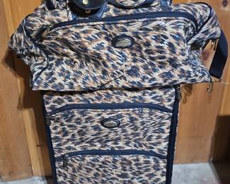Pierre Cardin Leopard Luggage Set