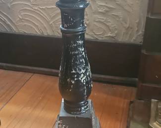 Black Pedestal Candlestick Holder