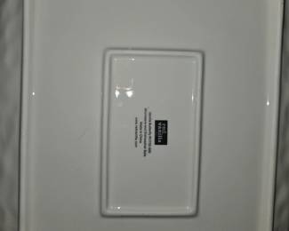 White Ceramic Square Plate second image