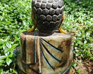 Carved Wooden Buddha Statue second image