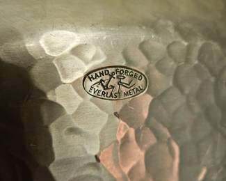 Hammered Aluminum Serving Tray second image