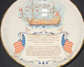 Mayflower Pilgrim Fathers commemorative plate