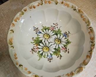 HandPainted Daisy Pitcher and Bowl Set second image