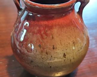 Small Handled Ceramic Vase