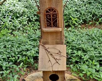 Rustic MultiTier Wooden Birdhouse