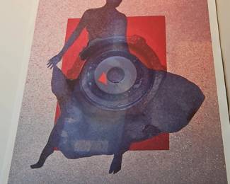 Figurative Artwork with Speaker
