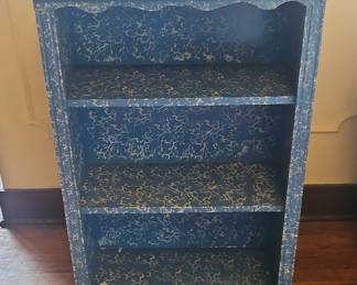 Blue Marbled Bookcase