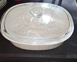 CorningWare French White Oval Casserole Dish