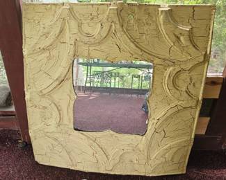 Distressed Yellow Mirror second image