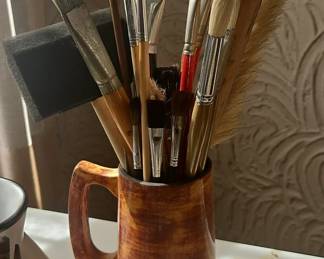 Assorted Artist Paint Brushes