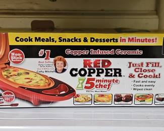 Red Copper Minute Chef Electric Meal Maker