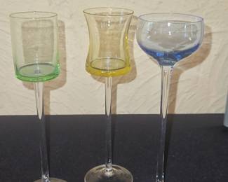 Colored Cordial Glasses Set