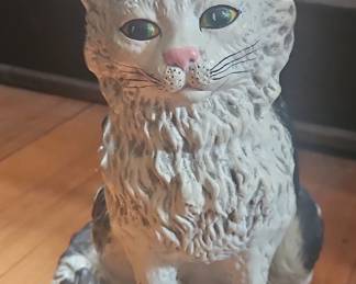 Vintage Tabby Cat Figurine