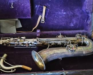 Vintage Saxophone in Case