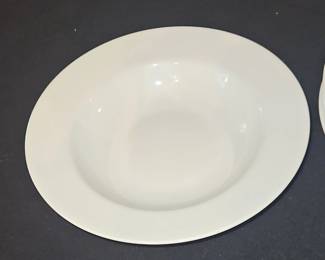 White Porcelain Soup Bowls, set of