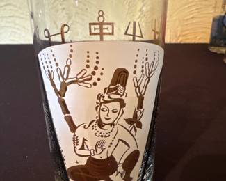 MidCentury Graphic Tumbler Glasses second image