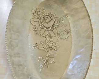 Hammered Aluminum Serving Tray