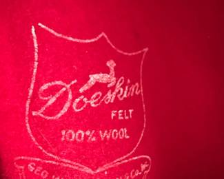 Red Felt Fedora second image