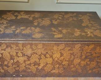 Flemish Art Pyrography Wood Box
