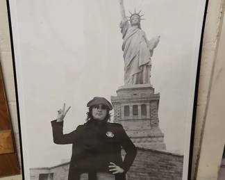 John Lennon Statue of Liberty Poster