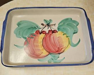 Vietri HandPainted Fruit Baking Dish