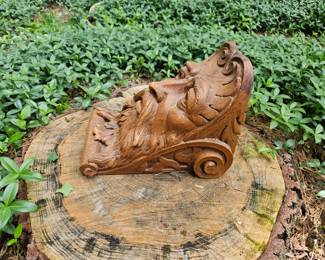 Green Man Wood Carving second image