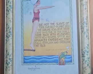 Dive Deep Swimmer Print