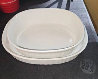 CorningWare French White Oval Baking Dishes