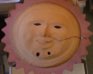Terracotta Sun Face Wall Plaque third image