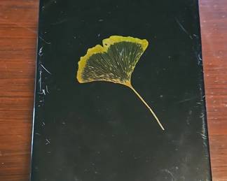 Black Lacquer Box Ginkgo Leaf