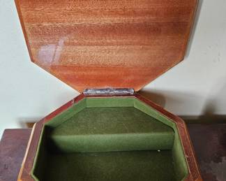Octagonal Marquetry Music Box second image