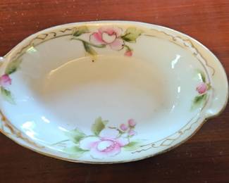 HandPainted Nippon Floral Dish