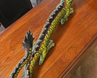 Green Ceramic Dragon Figurine third image