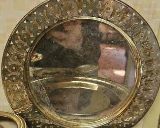 Ornate Silver Plated Charger Plate