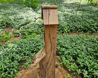 Rustic MultiTier Wooden Birdhouse second image