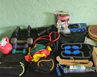 Assorted Fitness Equipment Set