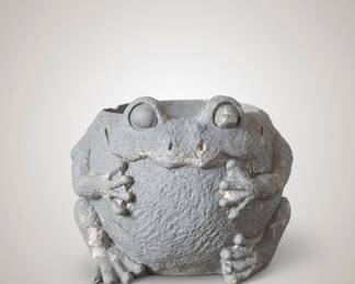 Concrete Frog Planter