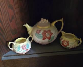 Hull Pottery Magnolia Tea Set