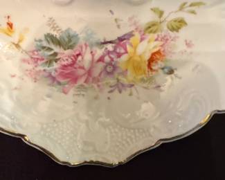 Set of Floral Heart Shaped Dishes third image