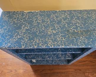 Blue Marbled Bookcase second image