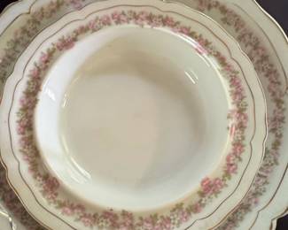 Pink Floral Dinnerware Set second image