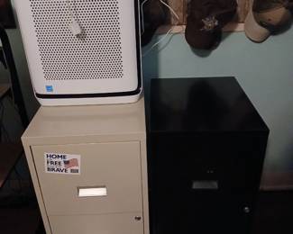 Oxygen machine, file cabinets