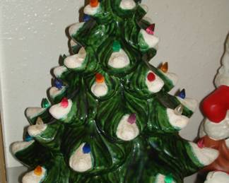 Vintage light up Christmas tree