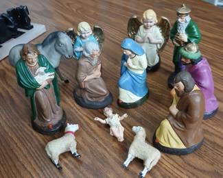 Vintage German nativity