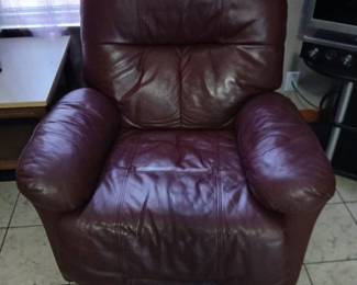 Leather recliner