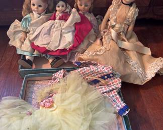 Vintage Mme Alexander Dolls with Accessories