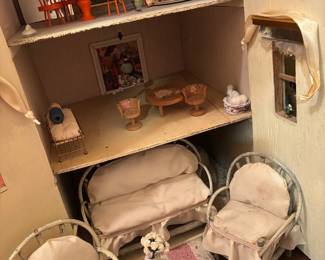 Inside of Doll House with Furniture